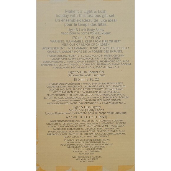 AVON SKIN SO SOFT Light Lush Moisturizing Lotion Shower Gift Set Spray Wash SSS - Picture 10 of 10